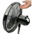 thumbnail image 4 of Good Housekeeping All-Metal (92654-) Oscillating 16" Conference Room Pedestal Stand Fan (Midnight Chrome), 4 of 7