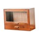 thumbnail image 3 of Pequeña organización de gabinetes Caja de exhibición de escritorio Gabinete de almacenamiento de madera para perfume para perfume, 3 of 7