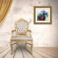 thumbnail image 3 of Quinzin, Marianne 20x20 Gold Ornate Wood Framed with Double Matting Museum Art Print Titled - Flowers In a Pink Pot, 3 of 4