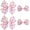 White Bunny, variant on Mushroom Hair Bows for Girls 4 count Cartoon Mushroom Print Hair Clips Cute Grosgrain Ribbon  Clips Hair Accessories for Girls Teens Daily Wear School Outings Party Favors