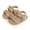 Gold, variant on Infant Baby Girls Summer Sandals Premium Non Slip Rubber Soft Sole Breathable Toddler First Walker Outdoor Beach Shoes 0-18M