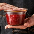 thumbnail image 6 of WECK 743 Mold Jar (Weck 743) - Glass Sourdough Starter Jar,12.5oz Wide Mouth Jars for Sourdough Starter,Airtight Food Storage Containers with Glass Lid for Dry Goods,Bread Baking Supplies, 6 of 6