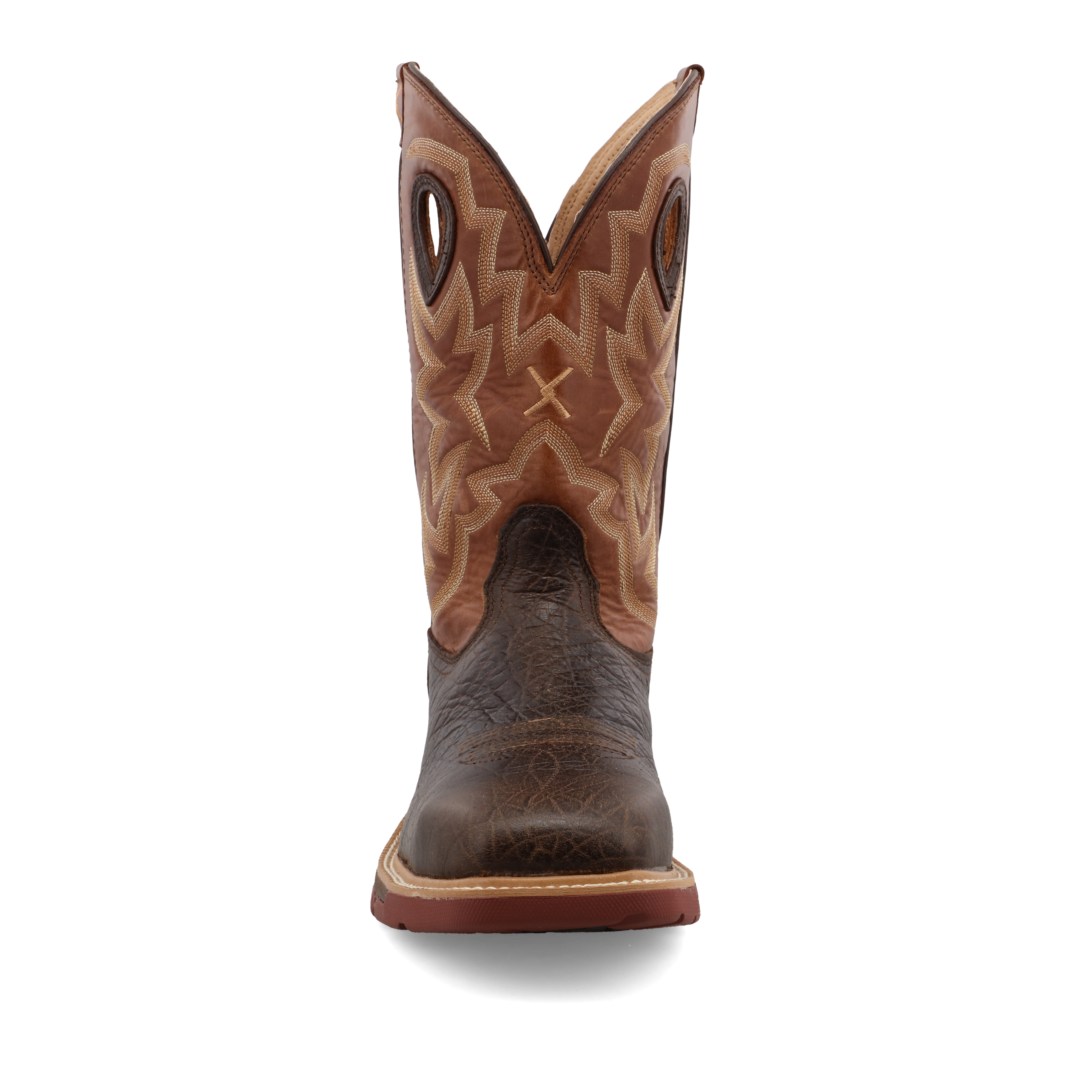 Twisted X Men's 12" Western Work Boot - Smokey Chocolate & Spice