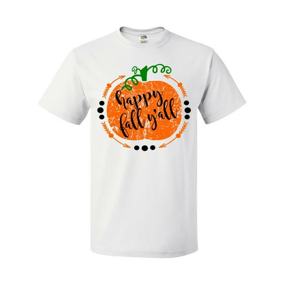 Inktastic Happy Fall Y'all Pumpkin T-Shirt
