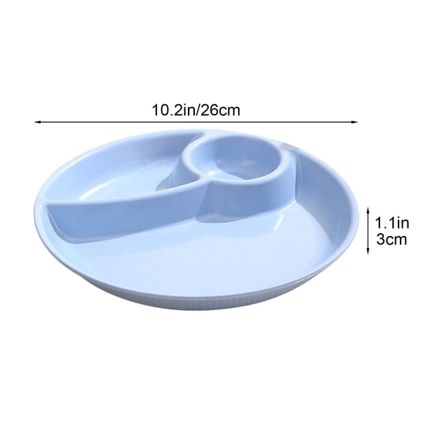 RKSTN Candy Tray Food Tray Household Three Food Tray Divided Disk Food Tray Kitchen Gadgets