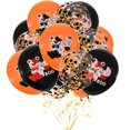 thumbnail image 4 of Loyerfyivos 15 Pcs 12 Inch Halloween Balloons Decorations Pink Black Orange Balloons Confetti Balloons Ghost Aluminum Foil Balloons Bats Stickers for Halloween Party Birthday Supplies, 4 of 8