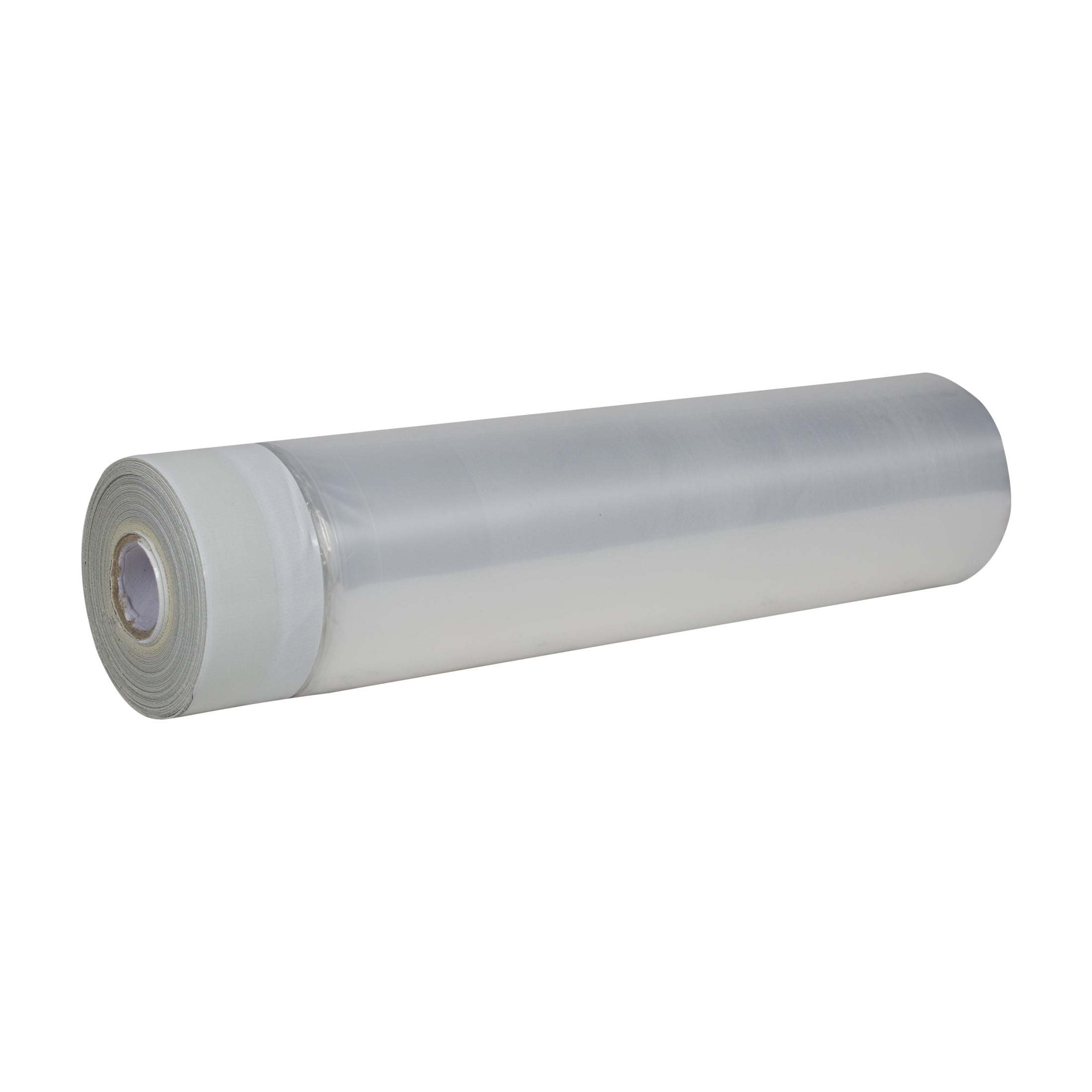 (2 pack) Duck Brand, 63 Inch X 236 Inch Clear Plastic Sheeting, Pre-Taped Top Edge