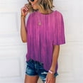 thumbnail image 3 of Hvyesh Plus Size Tshirt for Women Casual Short Sleeves T Shirt Loose Fit Crew Neck Tie Dye Blouses Tee Rebajas de verano, 3 of 7