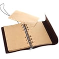 thumbnail image 4 of Retro Notebooks & Journals Agenda Binder Sketch Book Leather Soft Cover 14x10cm Replaceable Kraft Paper Inner Korean Stationery, 4 of 7