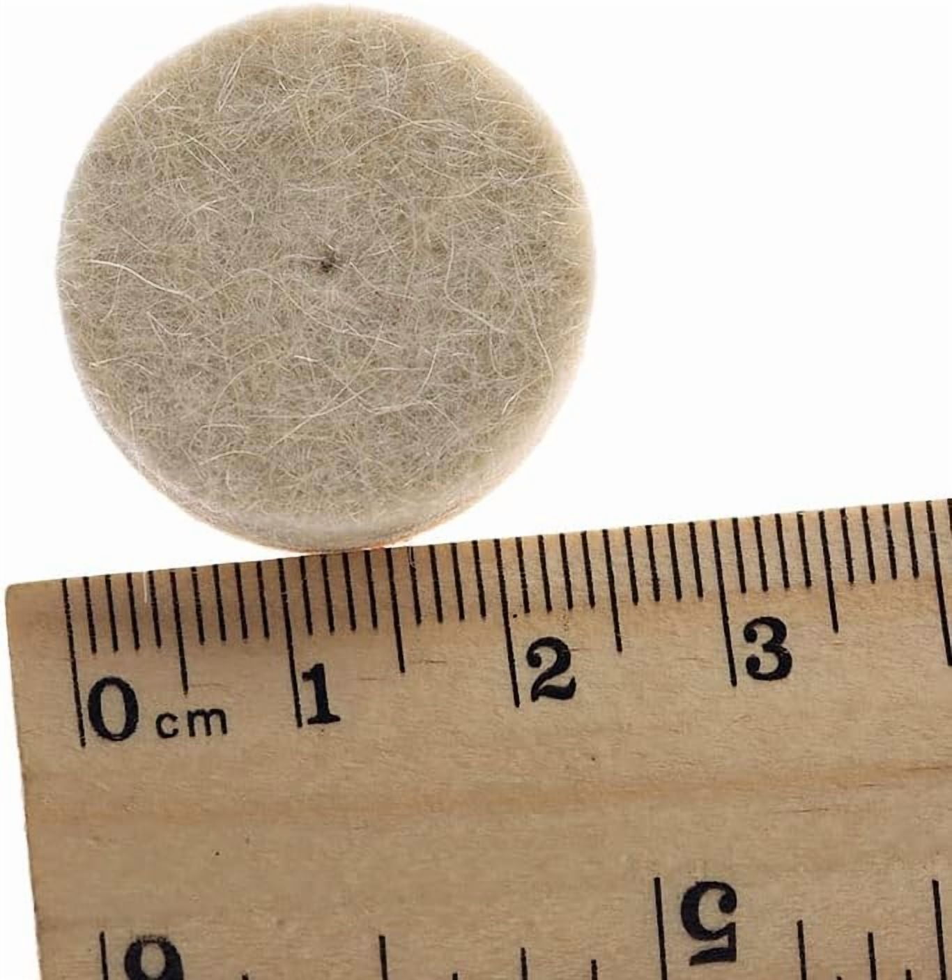 50Pcs 25mm Wool Felt Polishing Buffing Pad Wheel w 2 Shanks for Dremel Rotary