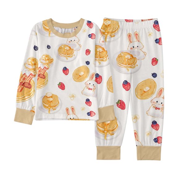 BOOMNY Child Boys Pajamas Sets 2 Peice Graphic Long Sleeve Sleepwear Tops Pants Pjs Set for Kids Cozy Loungewear Homewear
