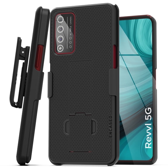 Encased DuraClip Designed for T-Mobile REVVL V 5G Belt Clip Case, Slim Phone Case with Holster