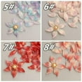 thumbnail image 4 of U8MO 10pcs 14x30mm Flower Petal Shape Crystal Lampwork Glass Loose Pendants Beads-15#, 4 of 6
