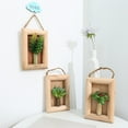thumbnail image 3 of Ludlz Wall Hanging Planter Succulent , Decorative Freestanding Mount Holder for Air Plants,Artificial Succulent Beautiful Realistic Cute Wall Hanging Potted Simulation Succulent for Indoor, 3 of 8