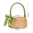 thumbnail image 2 of PENGXIANG Flower Girl Baskets Woven Storage Basket with Handle Rustic Baskets for Home Wedding Decorations  Photo Props, 2 of 11