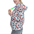 thumbnail image 2 of Lsque Flowers and Lady Bugs Pattern Casual Women's Hoodie,Hooded Sweatshirt with Kangaroo Pocket,Pullover Hoodie with Eye-catching Drawstrings-Large, 2 of 7