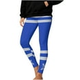 thumbnail image 1 of HAiming Legging de Noël Rayé pour Femmes Imprimé de Noël Taille Haute Extensible Yoga Course Entraînement Gym Collants, 1 of 9