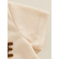 thumbnail image 5 of Toddler Baby Boy Summer Clothes Short Sleeve Little Dude Print T-Shirt Tops and Shorts Set Waffle Knit Outfit, 5 of 7