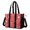 Christmas Santa Gingerbread Pattern, variant on Christmas Santa Elf Snowman Pattern Utility Tote Bag, Teacher Tote with Multi Pockets & Removable Strap, Stand Upright Gifts for Work School Travel