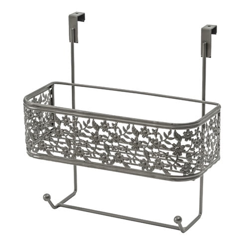 Splash Home Kim Over The Door Basket In Satin Nickel