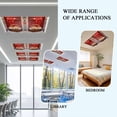 thumbnail image 6 of 2 Pack Winter Christmas Fluorescent Light Covers for Ceiling Lights Golden Retriever Basket Red Front Door Magnetic Ceiling Light Covers Overhead Light Filters for Office Classroom Home, 6 of 9