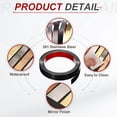 thumbnail image 3 of Uxcell Black Trim Peel and Stick, 13ft x 1" Stainless Steel Mirror Finish Molding Tape Strips for Wall Cabinet Tile Edge Molding, 3 of 7