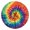 Colorful Tie Dye, variant on Colorful Tie Dye Pattern Round Fitted Tablecloth with Elastic Edge,Dining Table Cover Waterproof,Outdoor Round Tablecloth for Camping,Dining,Indoor and Outdoor