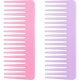 thumbnail image 1 of wonim44 Wide Tooth and Large Detangling Comb Set for Long, Curly, Wet Hair - No Handle Styling, Shampoo & Detangling Combs (2 Pieces - Pink, Purple), 1 of 1