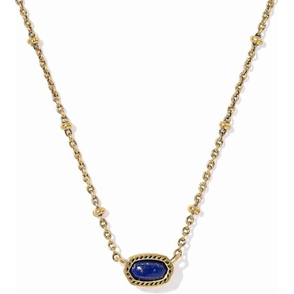 Kendra Scott Mini Elisa Vintage Gold Satellite Short Pendant