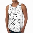 thumbnail image 2 of HCNTES Men's Dri-Power Cotton Blend Sleeveless Muscle Shirts, Moisture Wicking Odor Protection UPF 30+(White,XXL), 2 of 5