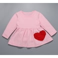 thumbnail image 3 of Styles I Love Toddler Little Girls Red Heart Ruffle Long Sleeve Tunic and Pants 2pcs Cotton Valentine's Day Outfit (90/18-24 Months), 3 of 6