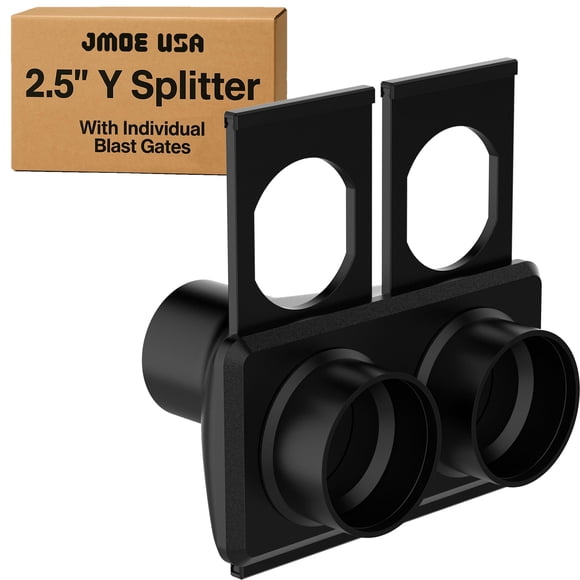 Divisor de mangueras para recolección de polvo Jmoe USA, aspiradora de taller de 2.5 pulgadas