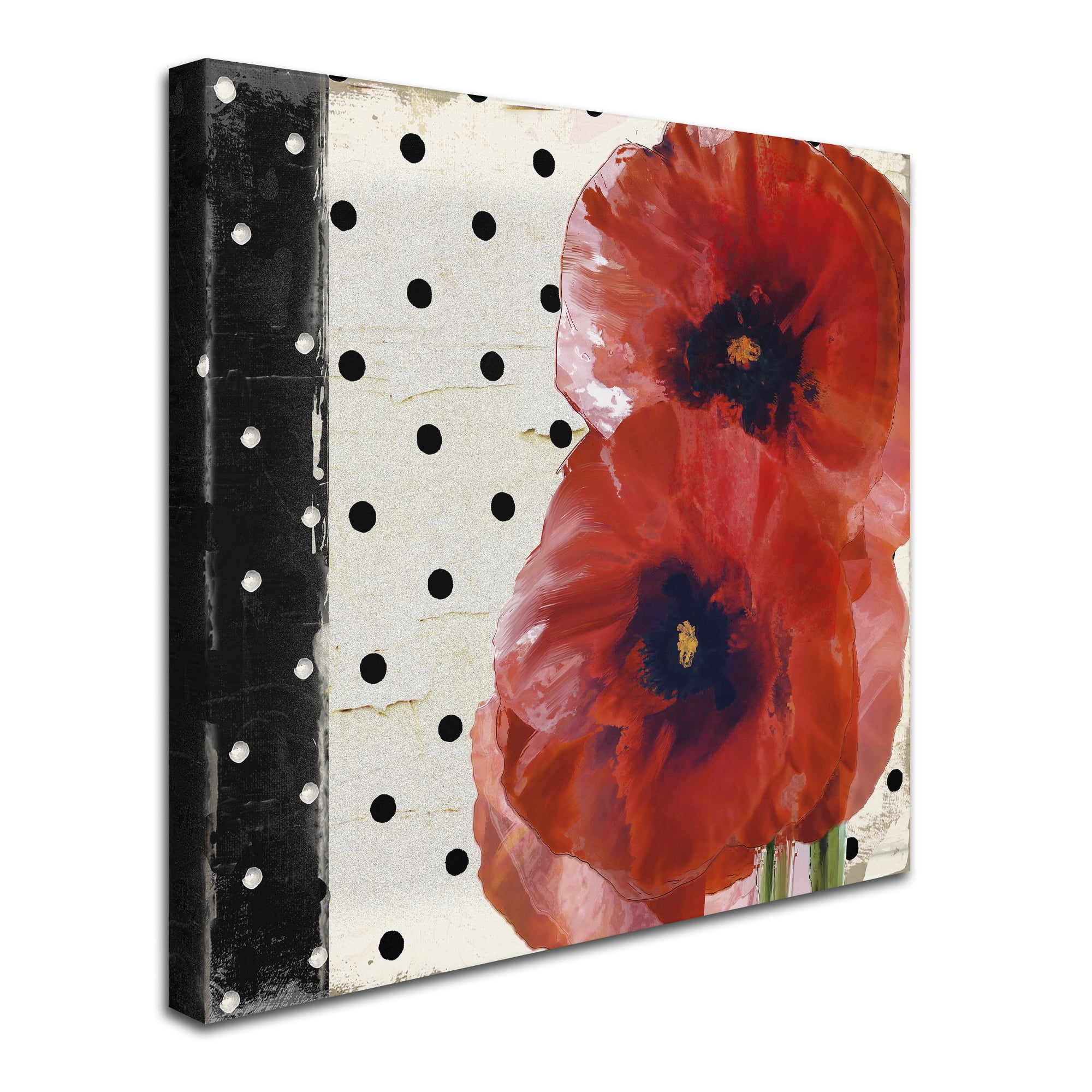 Trademark Fine Art "Scarlet Poppies I" Canvas Art by Color Bakery