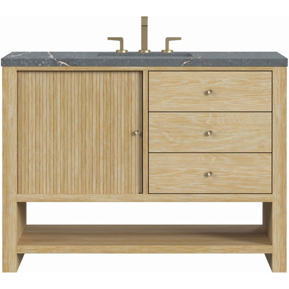 James Martin Vanities D404-V48-3Pbl Marigot 48" Single Basin Wood Vanity Set - Sunwashed