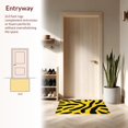 thumbnail image 3 of ODIKA 4'x6' Machine Washable Non-Slip Area Rug, Dynamic Zebra High Traffic Rug, Yellow, 115339, 3 of 7