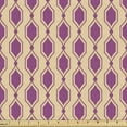 thumbnail image 1 of Abstract Fabric by the Yard, Retro Themed Ornaments Vertically Arranged Oriental Illustration, Decorative Upholstery Fabric for Chairs & Home Accents, Dark Magenta and Beige by Ambesonne, 1 of 5