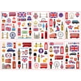 thumbnail image 3 of Uk 10 Sheets Union Jack Flag Temporary  Waterproof UK Flag Temporary  Patriotic Party Temporary  Sticker, 3 of 8