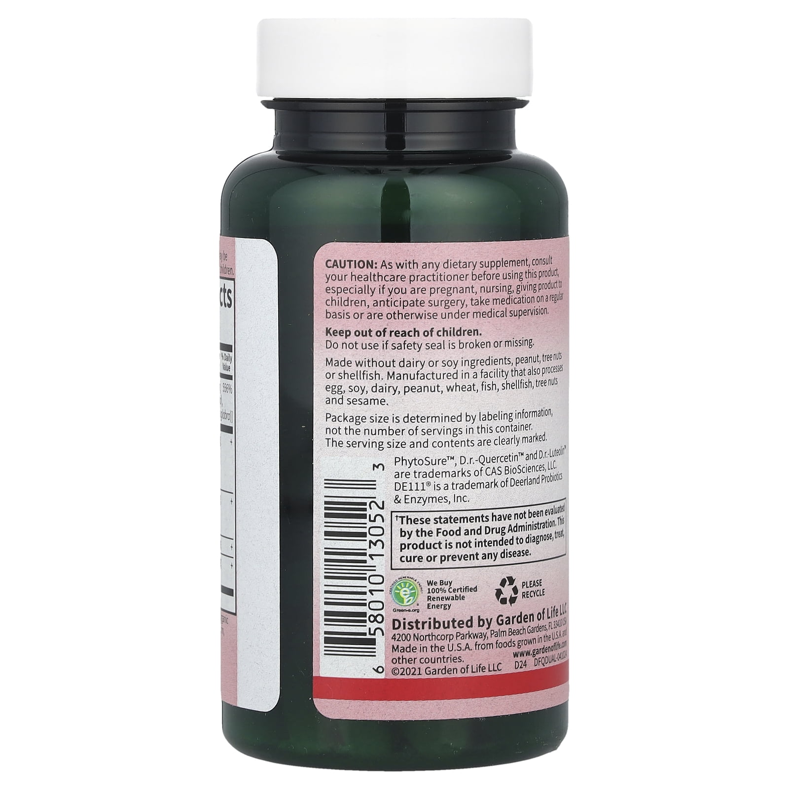 Garden of Life Dr. Formulated, Quercetin Drop Uric Acid, 500 mg, 60 Vegan Tablets