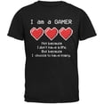 thumbnail image 1 of T-Shirt Jeunesse Noir Gamer Eight Bit Three Lives, 1 of 1