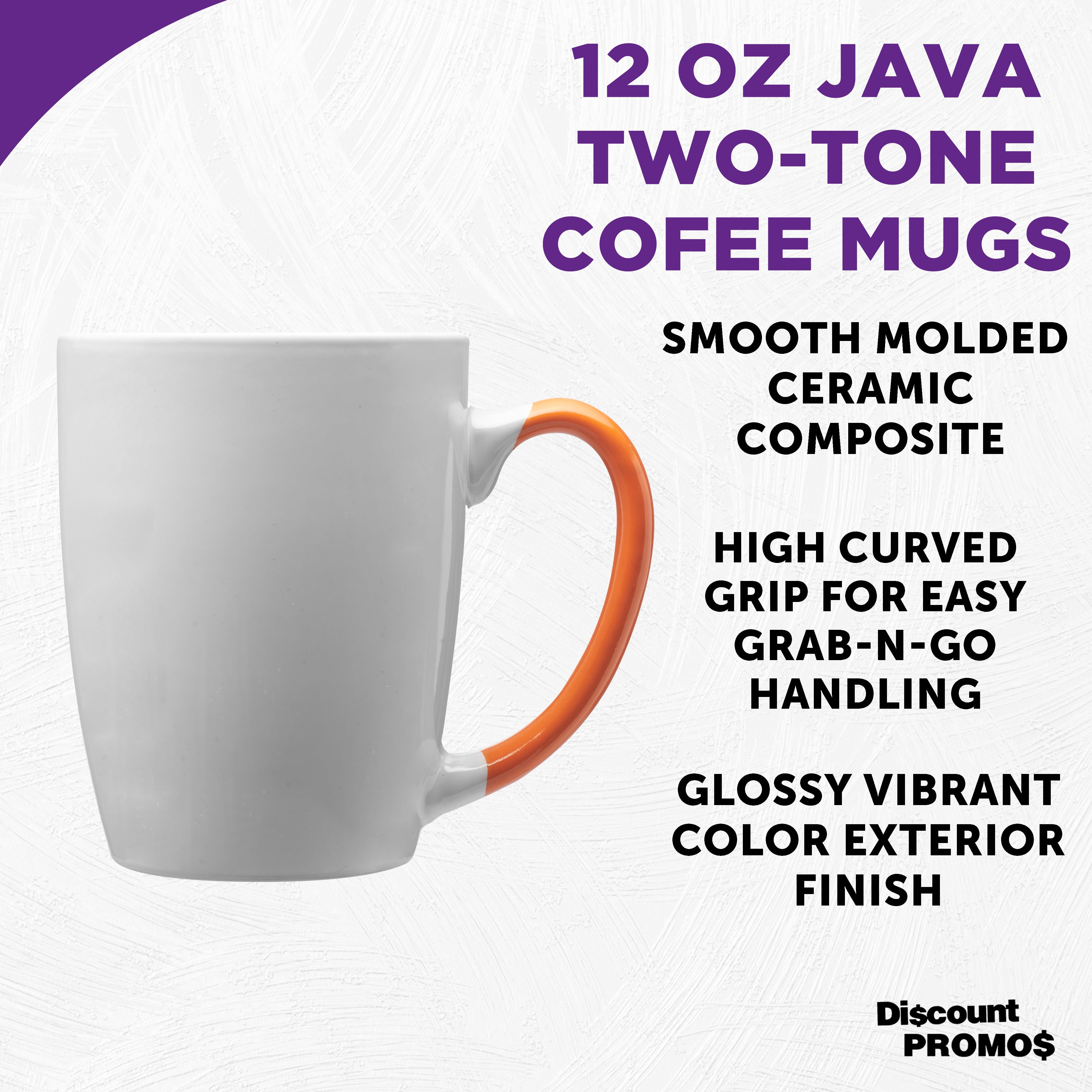 12 oz. Two Tone Latte Mug