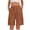 *1-Brown, variant on Women's High Waisted Cargo Pants with Pockets,Stretchy Wide Leg Split Hem Bottoms For Women,Ladies Comfy Streetwear Trousers for Summer,Dark Gray,S-2XL