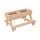 thumbnail image 5 of Comedero de madera para pollos DIY, contenedor de alimentación sin desperdicios para el jardín de la granja. Madera clara, 5 of 9