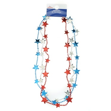 Way to Celebrate Americana Necklaces, Multicolored, 3 Pieces