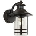 thumbnail image 5 of John Timberland Galt Outdoor Mission Wall Light Fixture Oil Rubbed Bronze Motion Sensor Dusk to Dawn 11 1/4" Seedy Glass for Post Exterior Barn Deck, 5 of 8