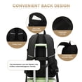 thumbnail image 5 of Smicure Travel Backpack for Men and Women, Water Resistant College Bookbag, Lightweight School Carry On Back Pack,black, 5 of 9