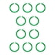 thumbnail image 3 of Bearachild 25 piezas convenientes y versátiles: anillos de plástico para encuadernación de hojas sueltas para tarjetas, documentos, facturas, verde diámetro 27mm 10piezas, 3 of 6