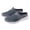 Grey, variant on Man's Knitting Platform Mules Sneakers Orthopedic Slip on Lightweight Breathable Wedge Slipper Backless Summer Outdoor Non Slip Walking Shoes Black Size 10