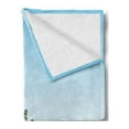thumbnail image 2 of Landscape Soft Flannel Fleece Blanket, Scenery of a Lake Bushes Grass with Reflection Floral Art Image Print, Cozy Plush for Indoor and Outdoor Use, 70" x 90", Pale Blue Jade Green, by Ambesonne, 2 of 5