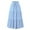 Light Blue, variant on WTOBBY Women's Solid Color Floral Print Maxi Skirt Elastic Waist Drawstring Waist Casual Summer Long Skirt Lightweight Lace Trim Boho Beach Skirt with Flowy Silhouette,Yellow XL