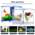 thumbnail image 2 of 1 Set of Plastic Fish Tank Plastic Desktop Aquarium Artificial Plants Kit, 2 of 5